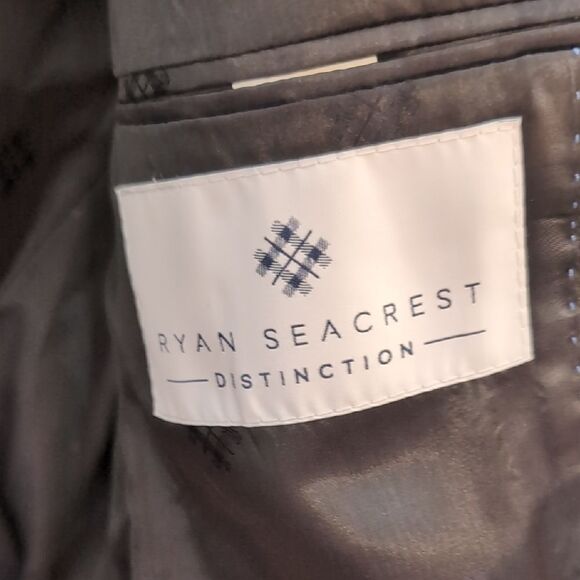 Ryan Seacrest Distinction Blue Tuxedo with Black Satin Lapel Sz 38S - Picture 9 of 15